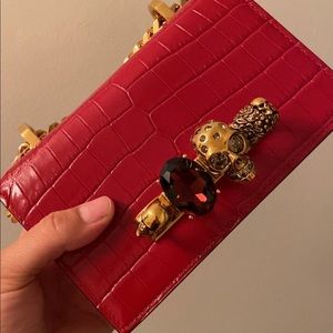 Alexander McQueen Mini Jewelled Satchel